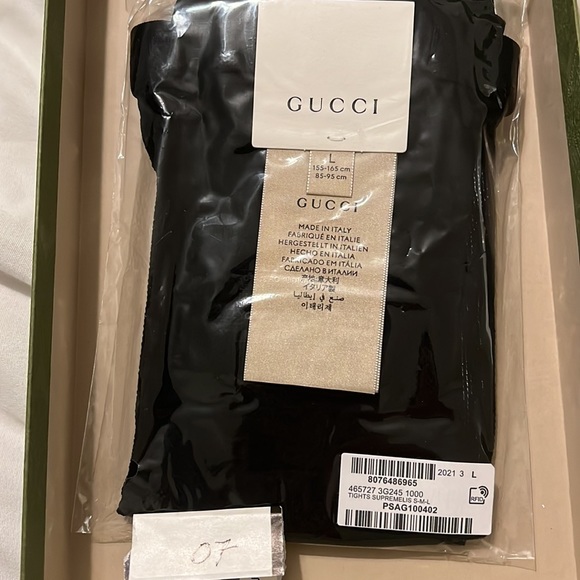 Gucci Tights Stockings Supremalis Logo - Picture 5 of 6